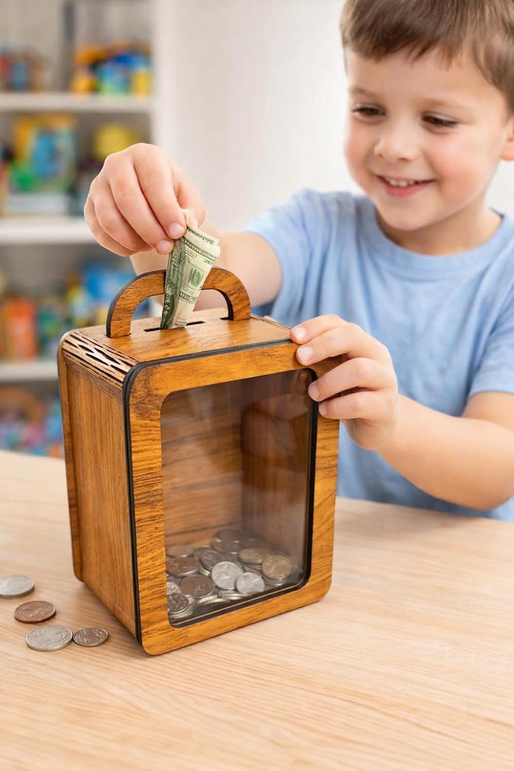 Money Storage Box in MDF – Secure & Stylish Cash Organizer