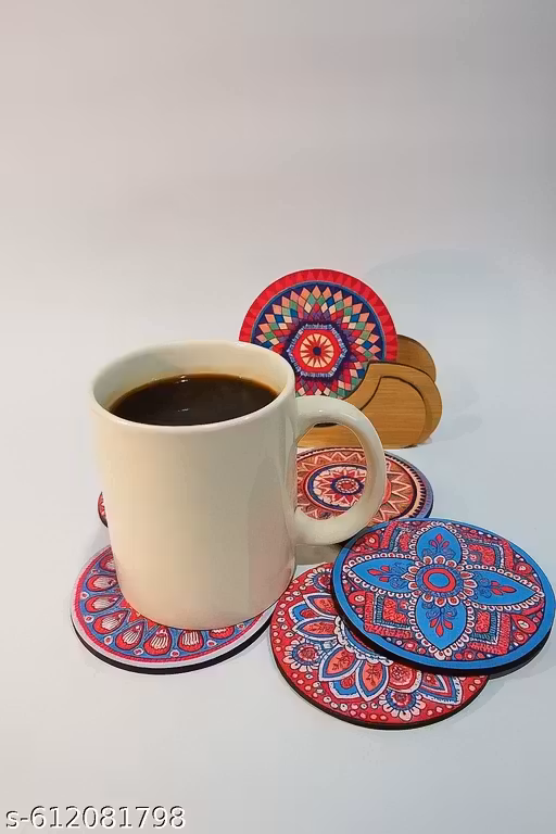 Mandala Tea Coaster – Decorative Heat Resistant Cup Coaster